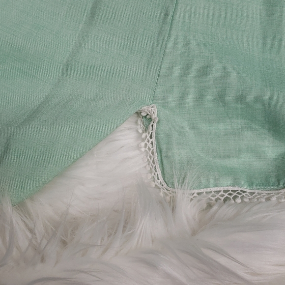 Blouse grifflin paris long sleeve green blouson - Picture 5 of 8